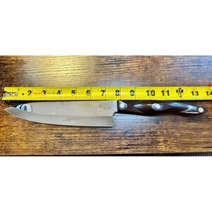 Cutco 1728 KH 8 inch Santoku Chef Knife Dark Brown Classic Handle Made in USA